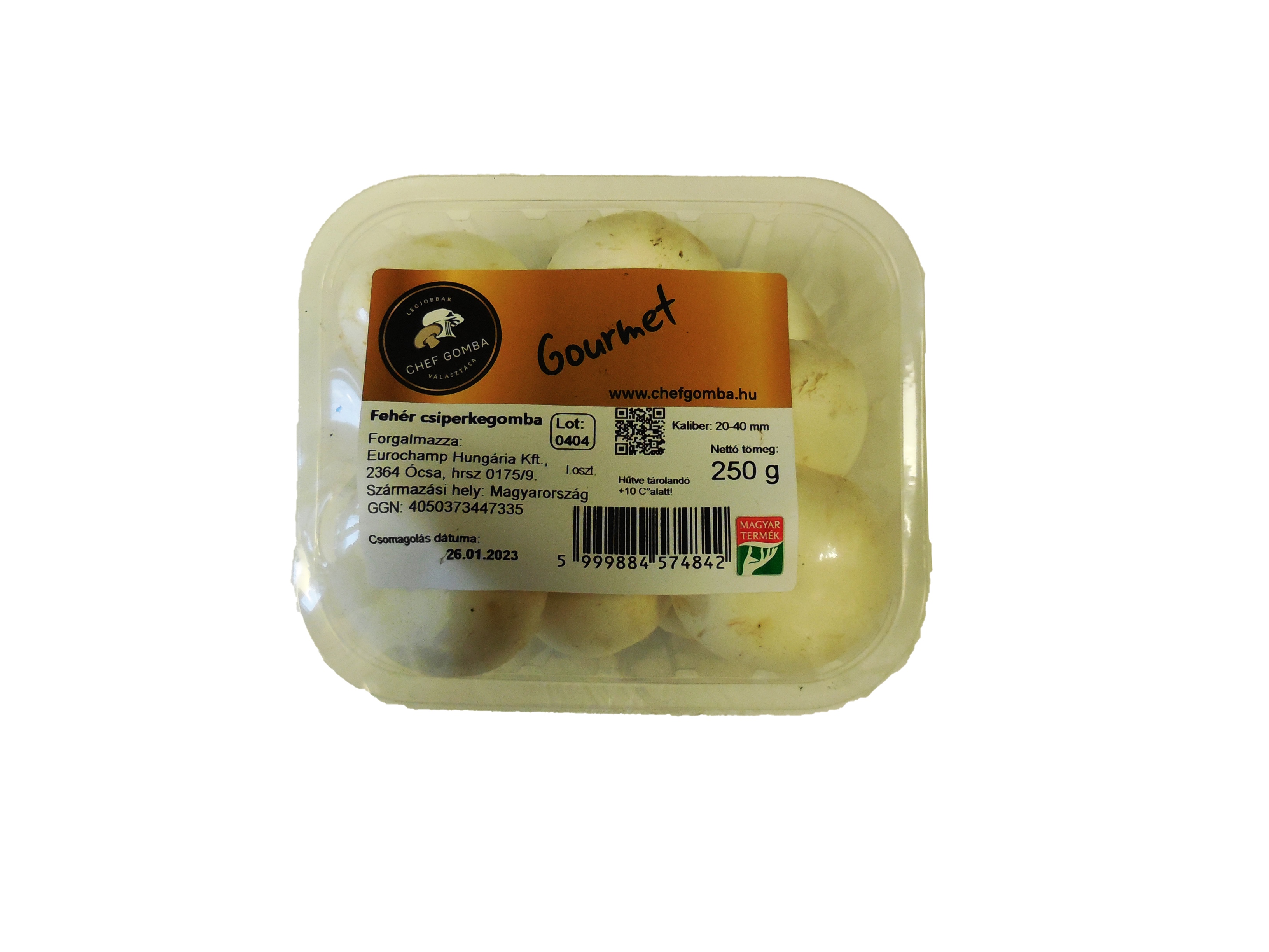 Fehér csiperkegomba 250g
